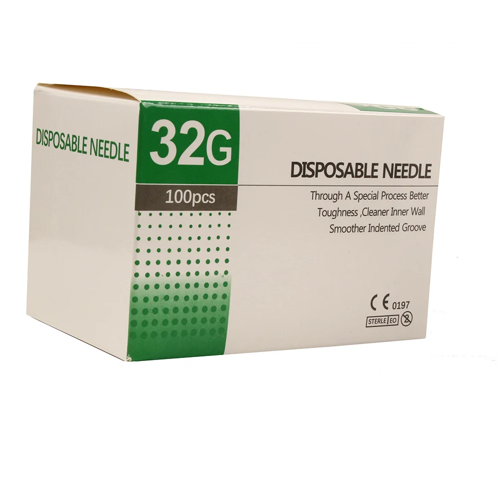 100 قطعة 30 جرام-34 جرام إبرة غير مؤلمة ثقب حقنة شفافة حقن الغراء واضح تلميح غطاء إبرة حقن الأدوية 1.5/2.5