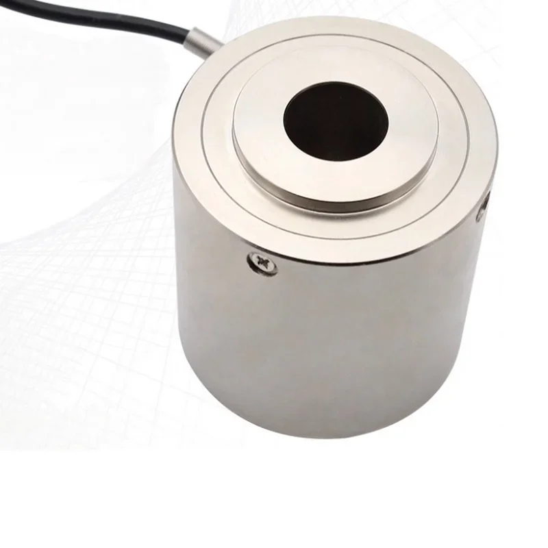 NEW LCHX-A02 0-5T 10T 20T 30T 50T Through Hole Column Type Load Cell Circular Weighing Sensor for Pressure Testing Machine