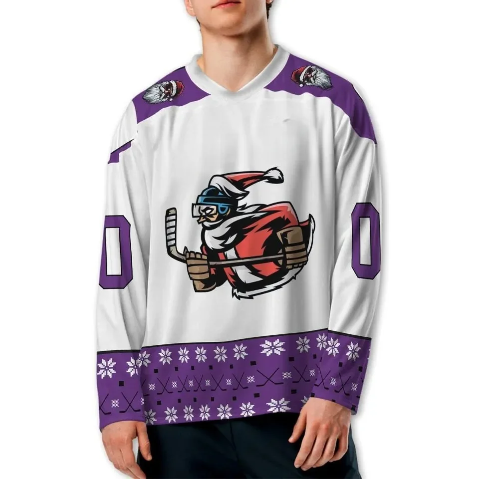 

Осень-Рождество 202, мужская хоккейная куртка с v-образным вырезом, негабаритный повседневный топ для занятий спортом на открытом воздухе, быстросохнущий трикотаж, футболка с длинным рукавом