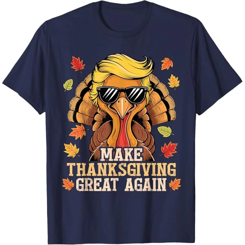 Funny Trump Make Thanksgiving Great Again Turkey Day T-Shirt