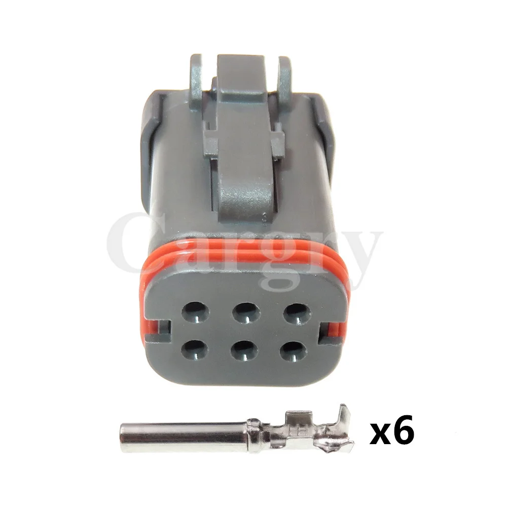 1 Set 6P DT16-6SB-KP01 AC Assembly Automobile Wire Connector Car Waterproof Wiring Harness Socket with Terminal