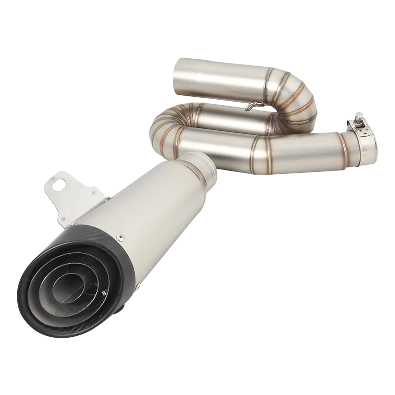Slip On For Triumph Street Triple 765 S R RS 2017 - 2022 Motorcycle Exhaust System Escape Project Carbon Fiber Muffler Motocross