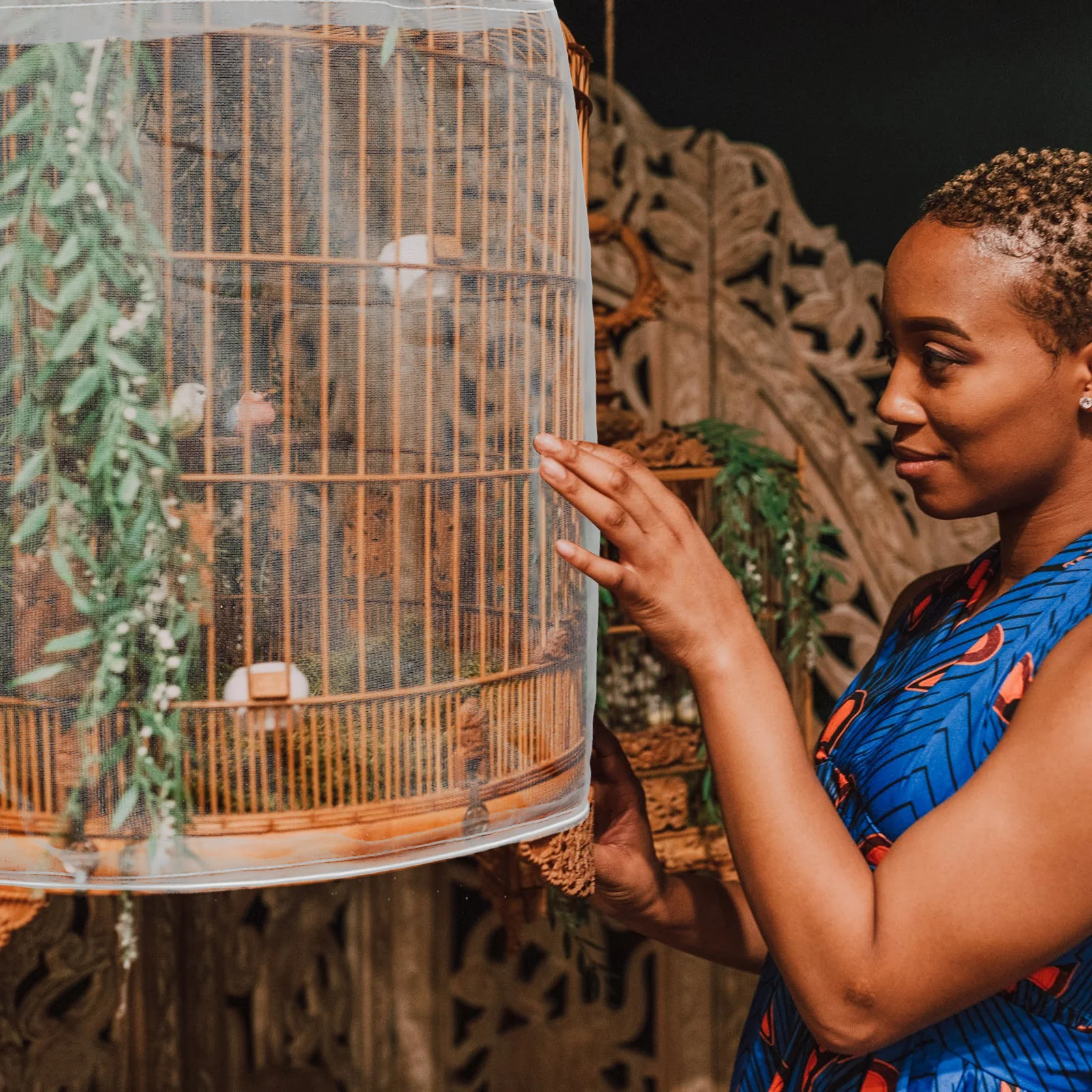 

Bird Mesh Cover Breathable Anti-Mosquito Dust Proof Parrot Cage Protector Net For Large Small Cages Pet Cage Accessories