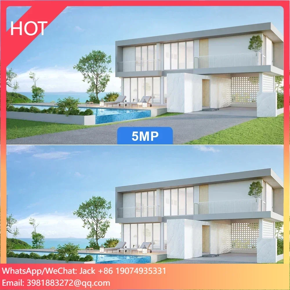 エンスター 4K 8チャンネル 8MP 赤青ライトアラーム付き 屋外用PoE NVRキット CCTV IPカメラ 監視セキュリティカメラシステム