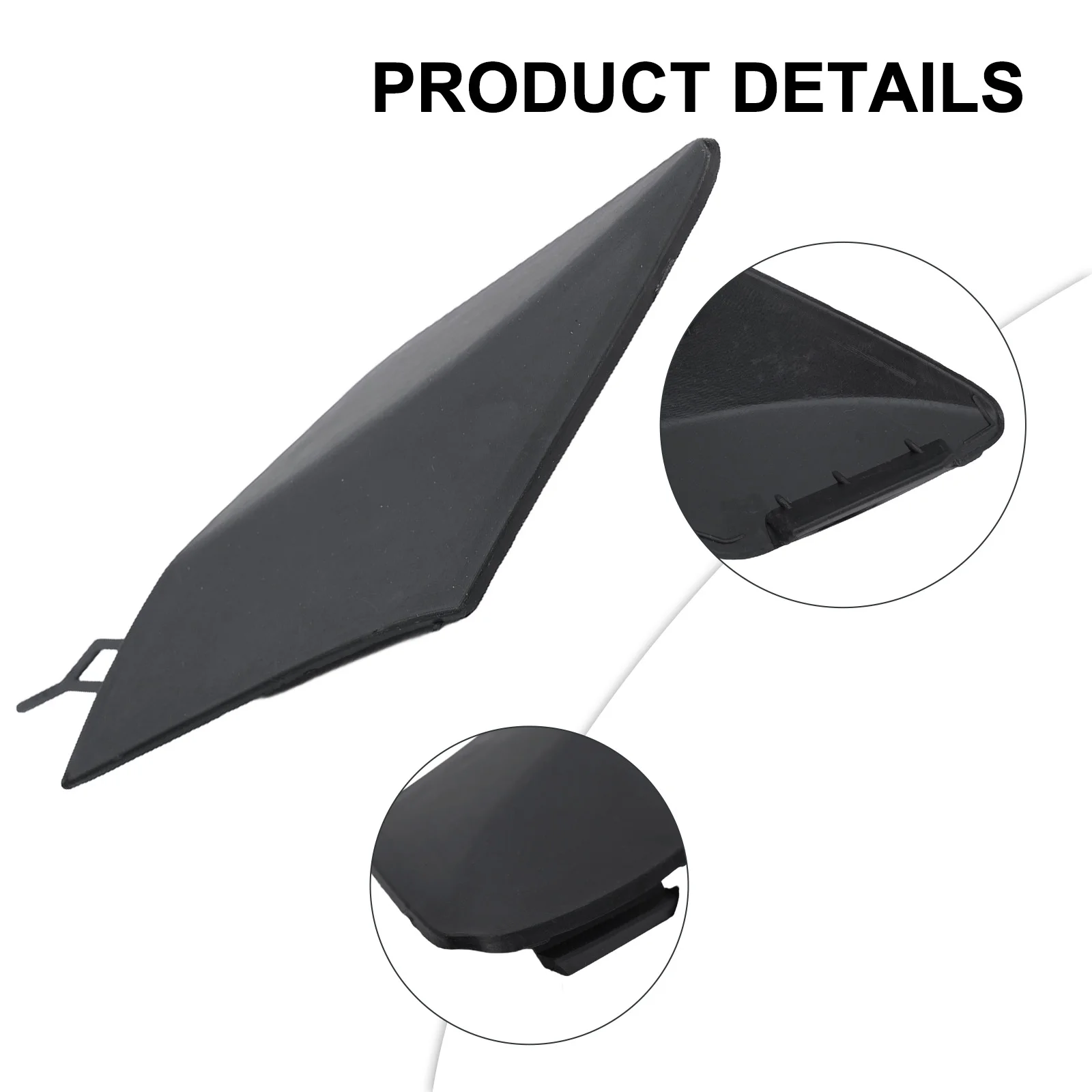 

Exquisite Good Effect Easily Install Elegant Design Hook Cover Cap Front Bumper Tow Black Front Replacement Unpainted