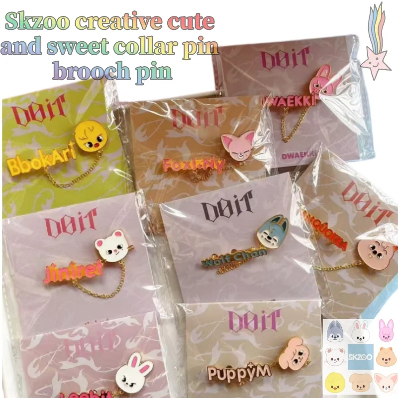 

SKZOO's new fashionable and creative cute and sweet collar pin cartoon brooch pin