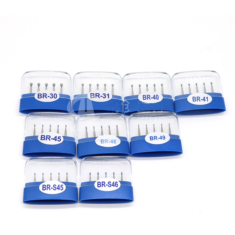 100pcs Dental Diamond burs FG Bur for High Speed Handpiece BR-31C BR-S45 BR-48F