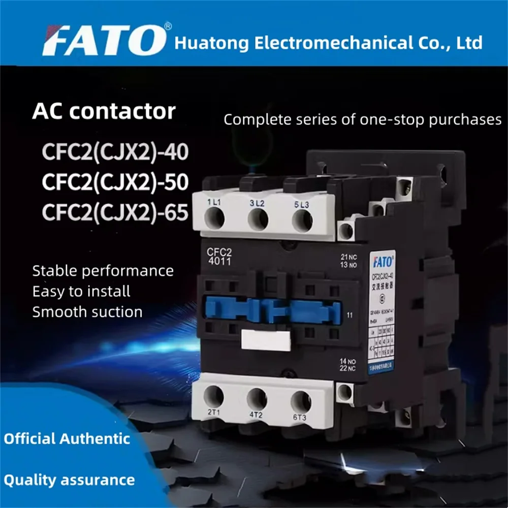 Imagem -02 - Contator da C.a. de Fato Huatong Cfc25011 220v 380v Cfc2 Cjx2 4011 6511