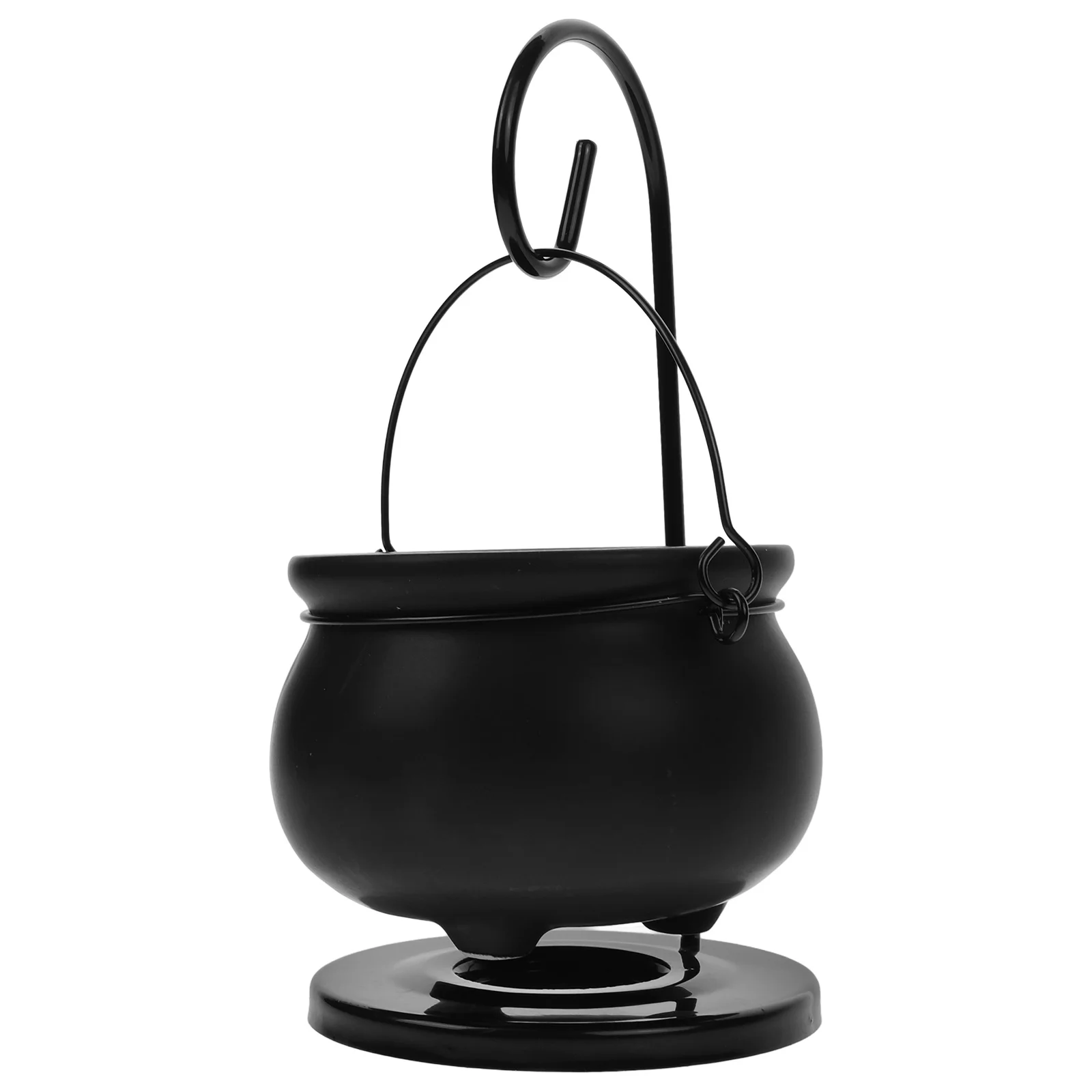 

1Set Cauldron Oil Burner Iron Ceramic Material Aroma Therapy Essential Oil Warmer for Home Relaxation Reading Tea Time Decor