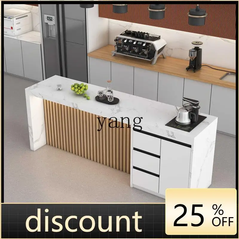 

LTT company leisure island marble household island table open leisure tea bar