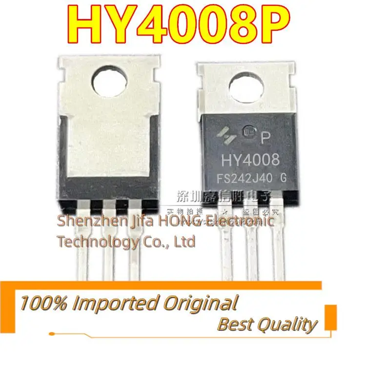 10PCS/Lot  HY4008 HY4008P  80V/200A MOSFET  TO-220 N-Channel Best Quality Original In Stock