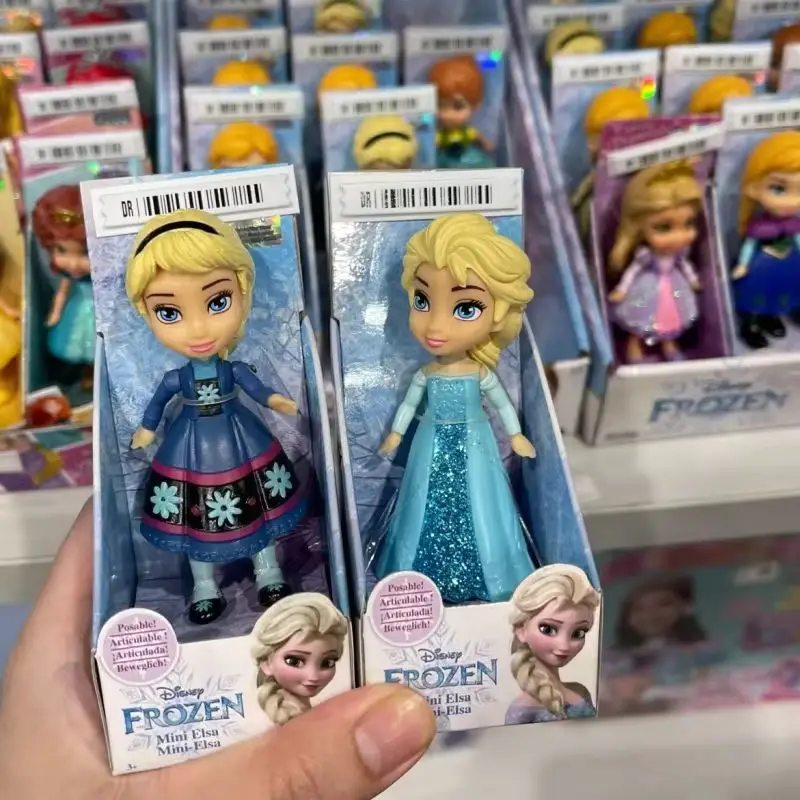 New Hot Disney Princess Miniature Doll Model Rapunzel Ariel Snow White Poseable Cute Anime Action Figure Model Frozen Gift Toy