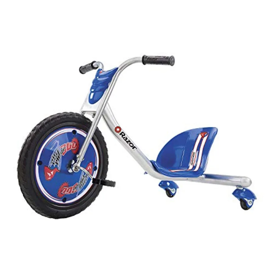 

RipRider 360 Caster Trike for Ages 5+ - Lightweight Rubber Handlebars Steel Frame Red for Riders up to 160 lbs