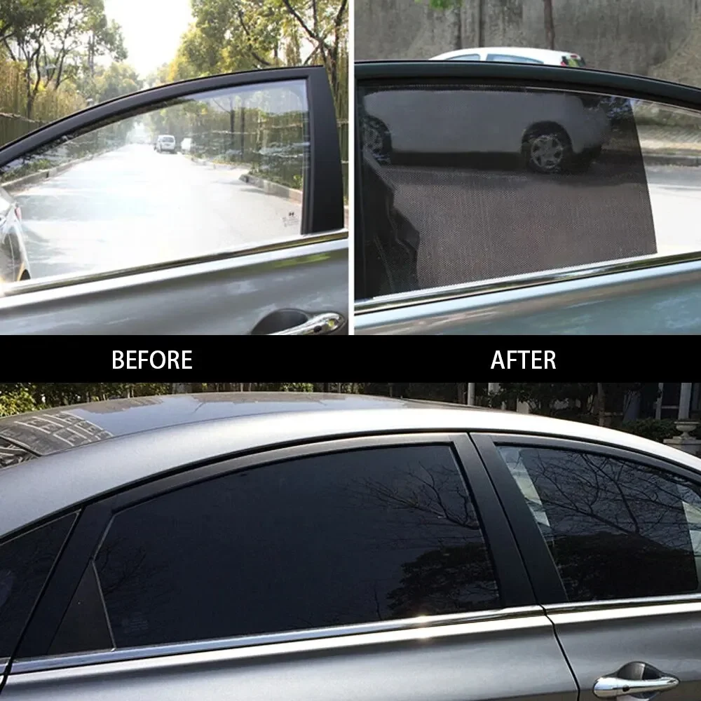 نافذة السيارة الظل ملصقات كهرباء المضادة للأشعة فوق البنفسجية الخصوصية أسود أبيض منقط ظلة ملصقات نافذة للكتل الجانبية السيارات 2028 #6