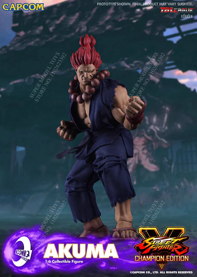 

ICONIQ STUDIOS IQGS-05 1/6 Scale Male Soldier Akuma Fighting Game Series Crazy Boxer Full Set 12-inches Action Figure Doll