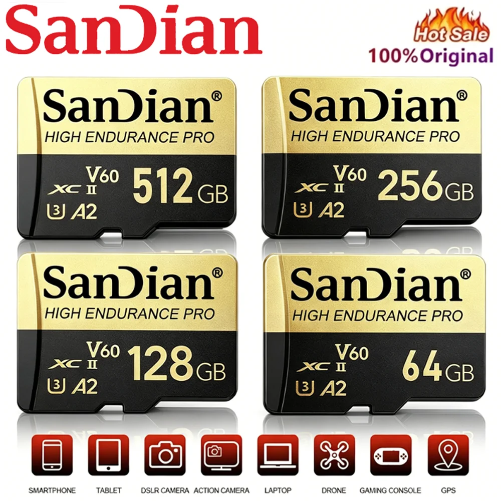 Action Camera Micro Sd Card 128Gb V30 - SD Card 64GB 128GB 512GB Memory