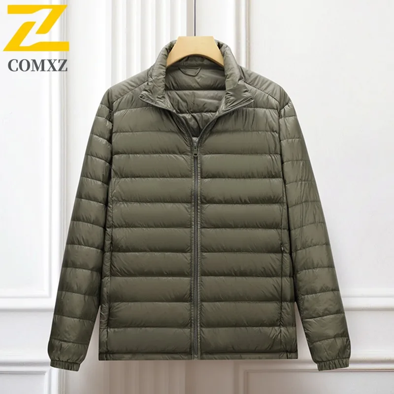COMXZ Men business Padding Coat Warm Ski Travel Loose Thick Snow Puffer Jacket Windproof Street Winter outdoor sports workwear