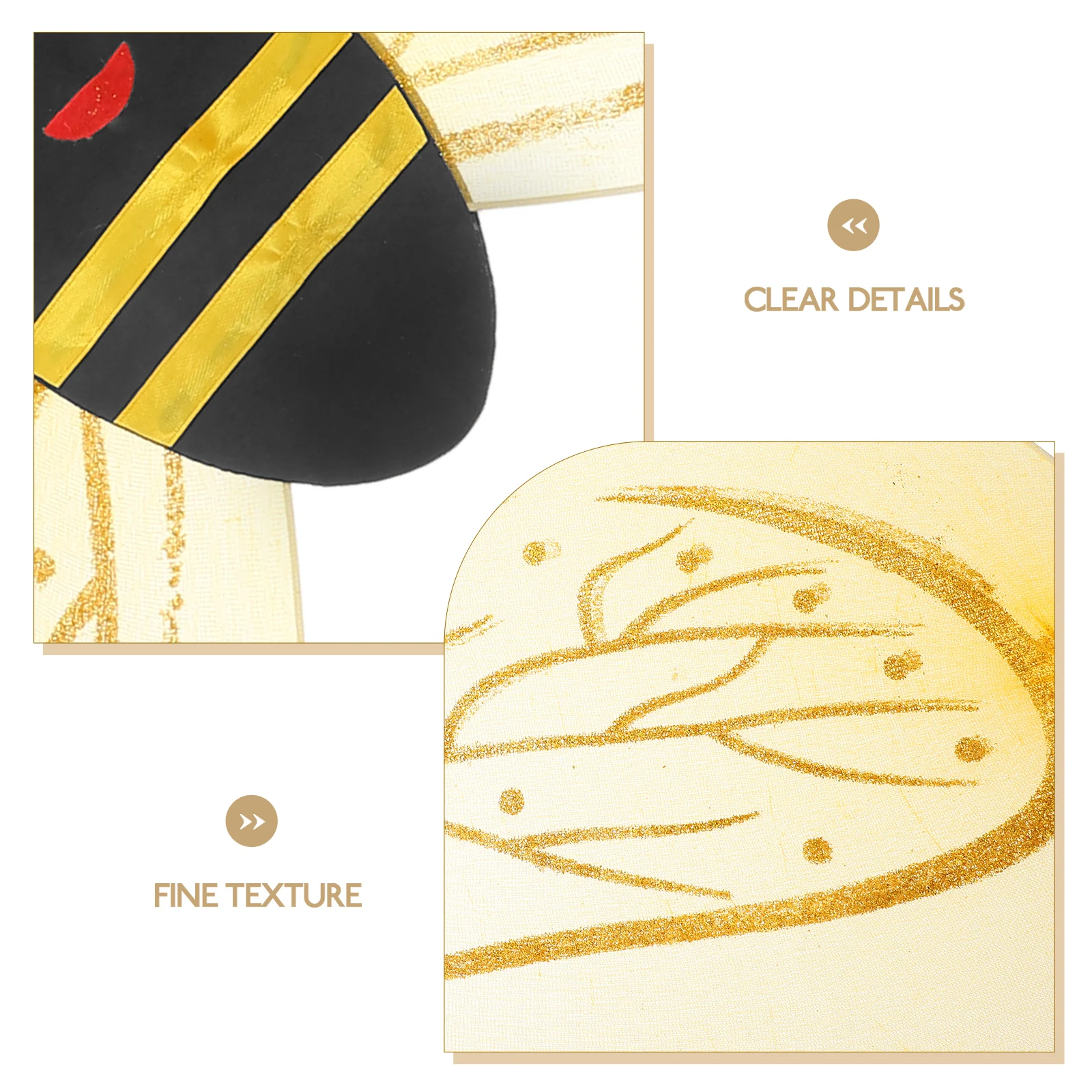 

Bee Wings Costume Lightweight Kids Prop for Party Decor Accessory Spinning Dress Cartoon Bee Wing Ornament