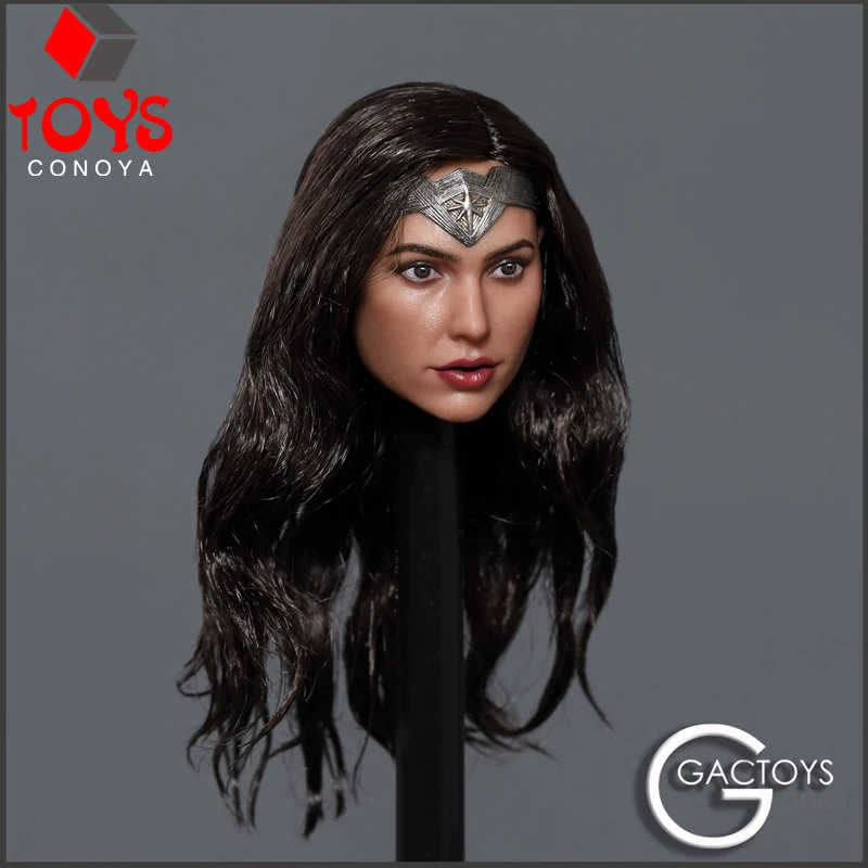 

GACTOYS GC037 1/6 Gal Gadot Wonder Girl Planted Hair Head Sculpt Model Fit 12'' Female Soldier Action Figure Body Dolls