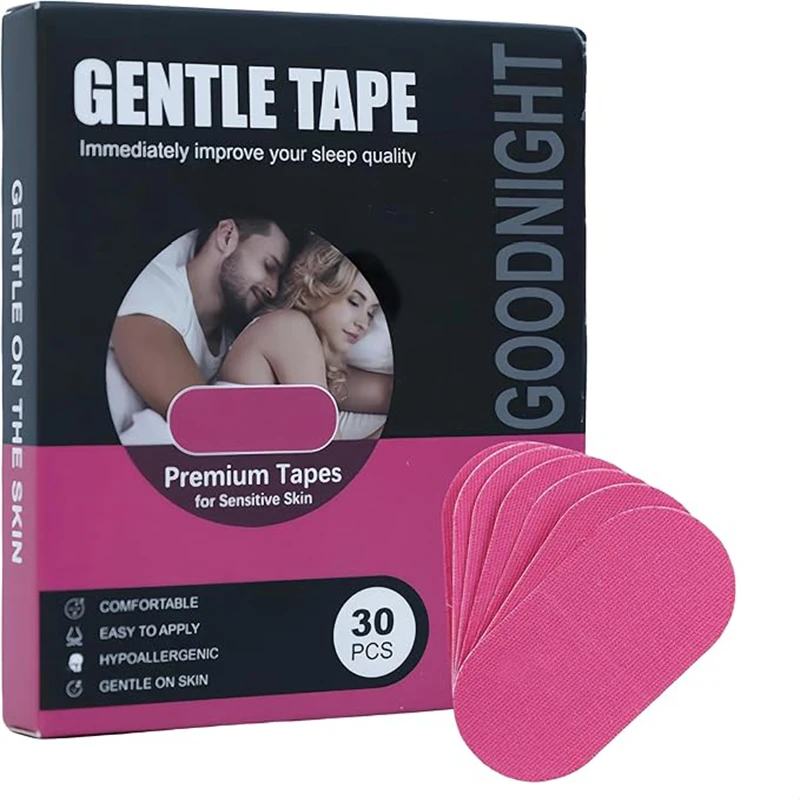 

30Pcs Snoring Mouth Tapes Sleep Improvement Breathe Better Nose Mouth Breathing Correction Tape Breathable Anti-Snoring Patches