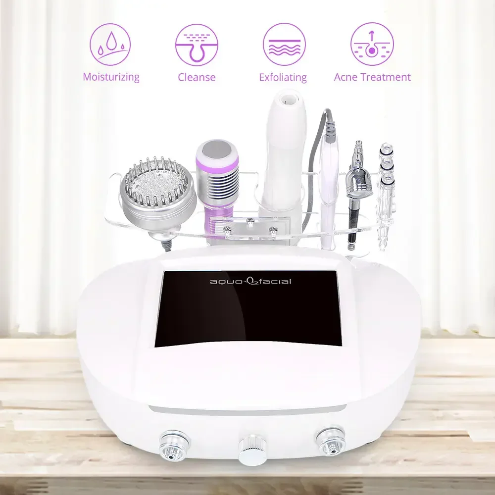 

5 In 1 Ultrasonic Scrubber Dead Skin Remove Photon Microdermabrasion Wrinkle Remove Sprayer Face Smooth Beauty Machine