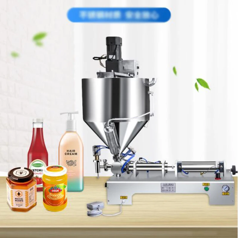 

Многофункциональная машина для наполнения пасты для томатного масла, арахисового масла, оливкового масла, пневматическая машина для нагрева и перемешивания