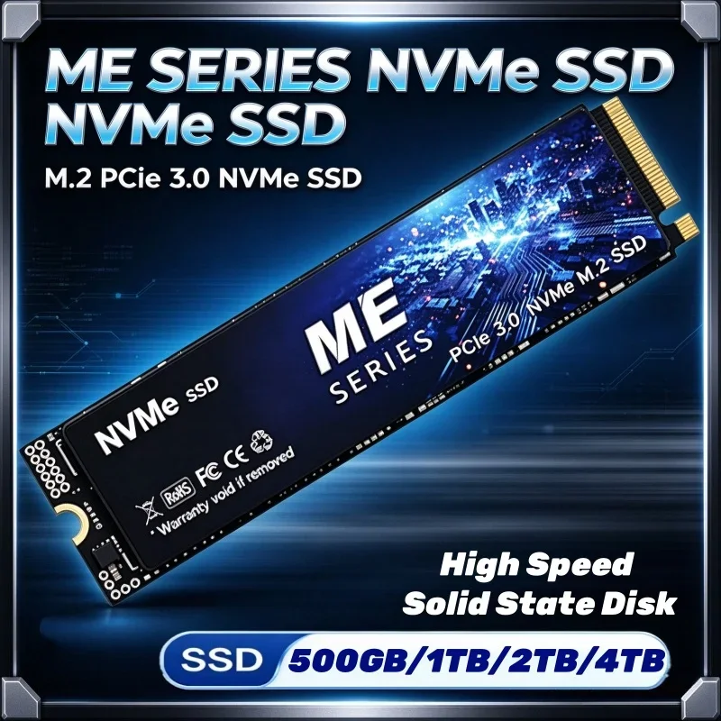 2026 New ME SERIES SSD M2 PCIe3.0 NVMe 500G 1TB 2TB 4TB Solid State Hard Drive High Speed Internal Disk For Desktop Notebook