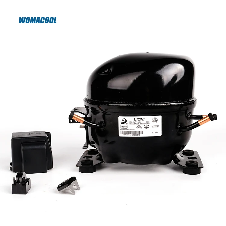 

L72CZ1 R134a Piston Commercial Kitchen Refrigerator Compressor Refrigeration Capacity 195W 1/4hp