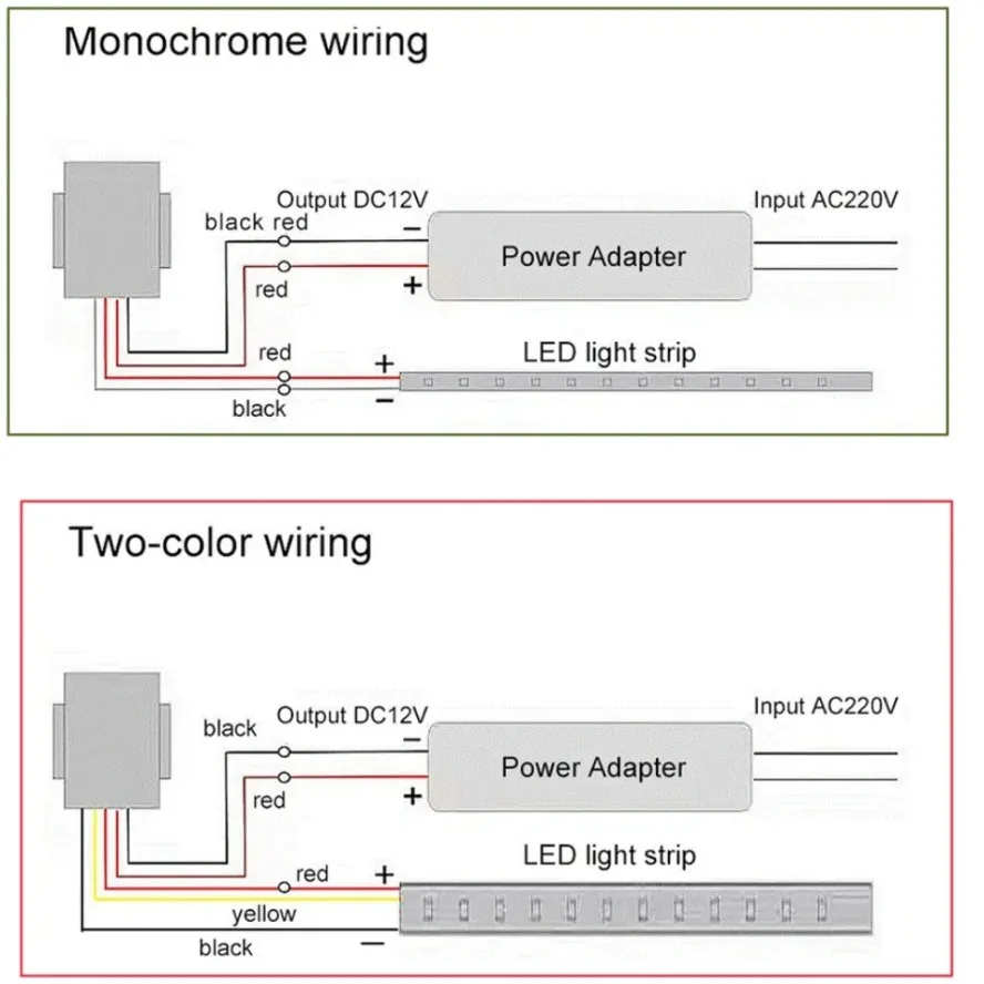 HZZKZZ-Interruptor táctil para espejo de baño, luz LED monocromática de 12V y 24V de CC, atenuación sin electrodos, interruptor ajustable para