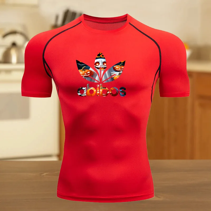 T-shirt sportiva da uomo ultraleggera ad asciugatura rapida, traspirante, elastica, traspirante, traspirante, traspirante, per fitness, palestra, sport, allenamento