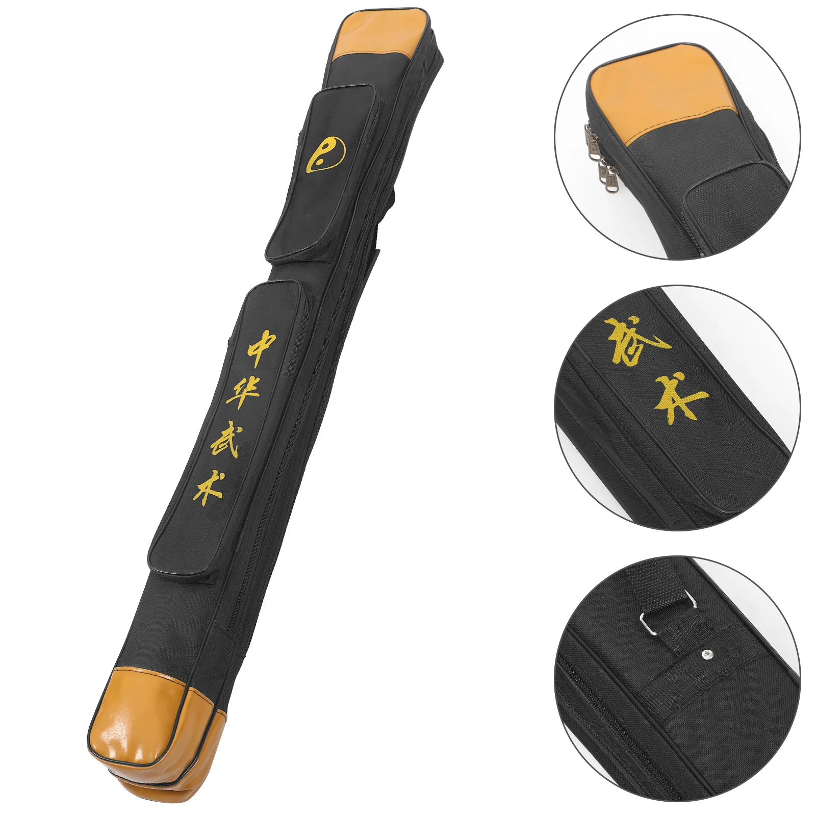 حقيبة سيف مزدوجة الطبقات مصنوعة من قماش أكسفورد للسيوف الطويلة لمستلزمات فنون الدفاع عن النفس حقيبة تخزين يابانية #1