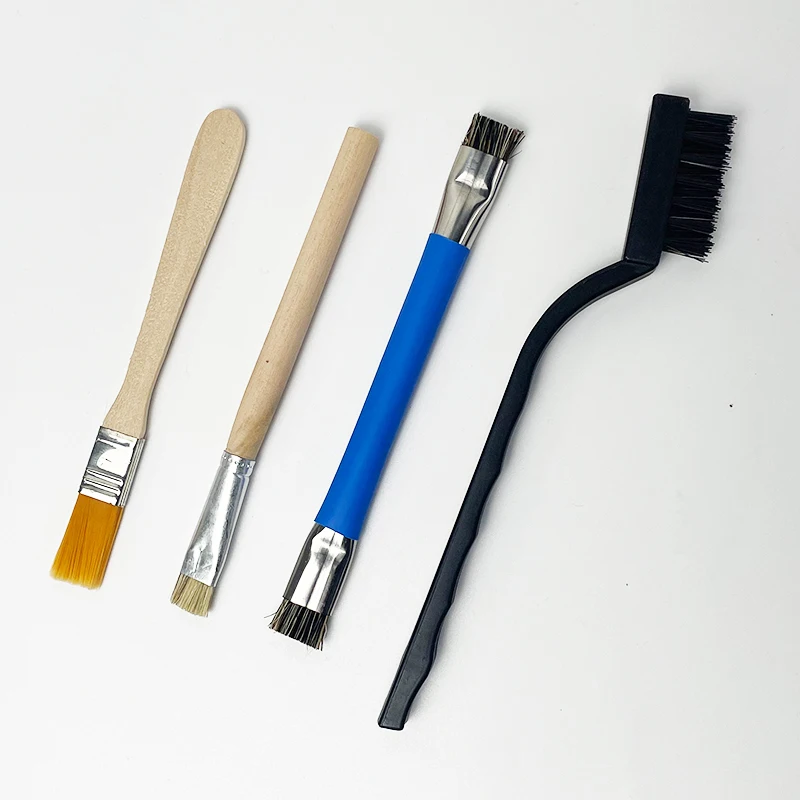 خشبية مزدوجة خنزير الخشن سلك المواد رئيس ESD فرشاة آمنة PCB إعادة العمل تنظيف وإزالة الغبار أدوات إصلاح الهاتف