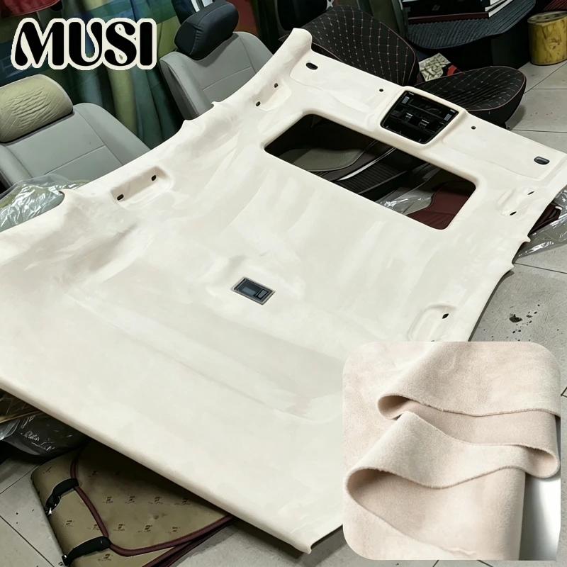 

Elastic Suede Upholstery Fabric, Soft Suede Wrap Cloth for Car Roof Headliner, A/B Pillars, Auto Interior Trim & Renovation DIY