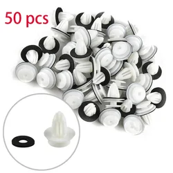 100PCS Door Panel Clip with Seal Ring Fastener Rivet Bumper Clip Retainer For BMW E34 E36 E38 E39 E46 M3 M5 Z3 X5 Car Accessorie