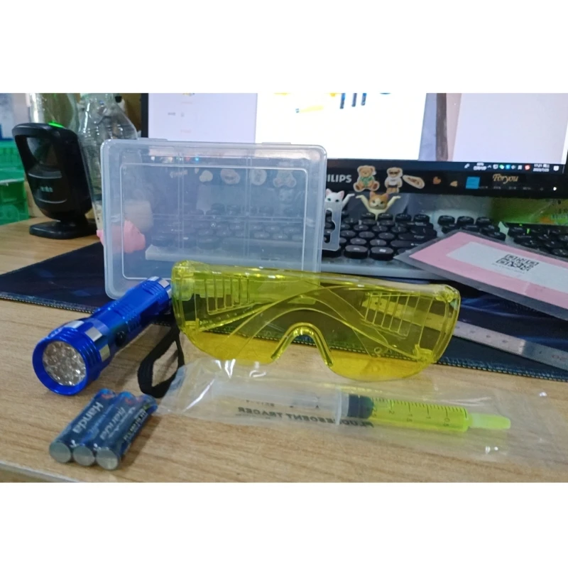 

Портативный комплект для обнаружения утечек ультрафиолета переменного тока, кондиционер R134a, детектор утечек системы