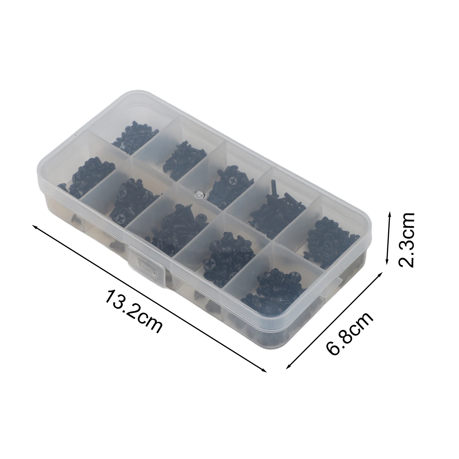 500Pcs Black Screws Flat Head-Phillips Drive Accessories FOR PHILLIPS-Countersunk Laptop Screws Set With Screwdriver