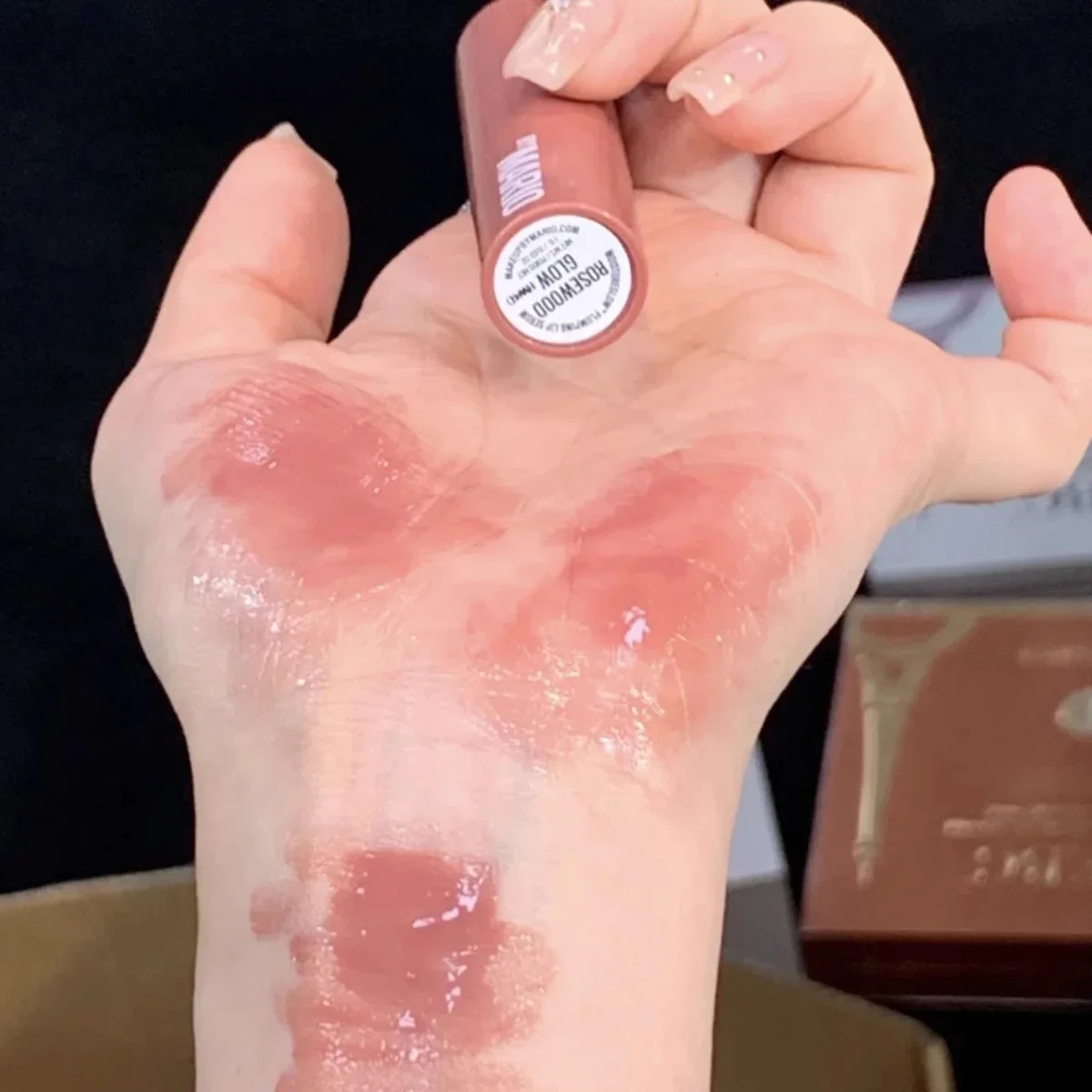 Conjunto de maquiagem labial levantada, 0,9g, lápis labial ultra esculpido rico em malva e 1g de soro labial brilhante de jacarandá, bálsamo de aparência mais completa