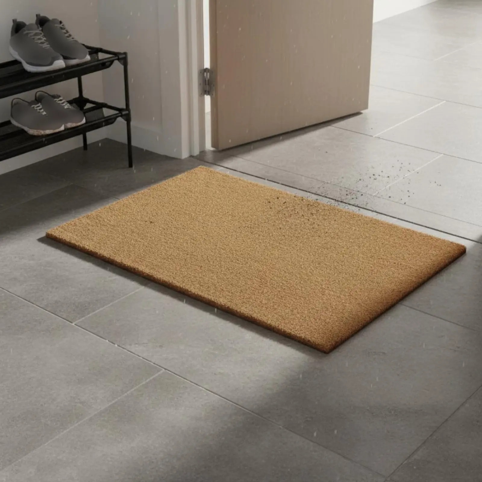 

Coconut Coir Doormat Non-Slip Coir Entry Mat Scraper Doormat Stain Resistant Heavy-Duty Scraper Coconut fiberFriendly