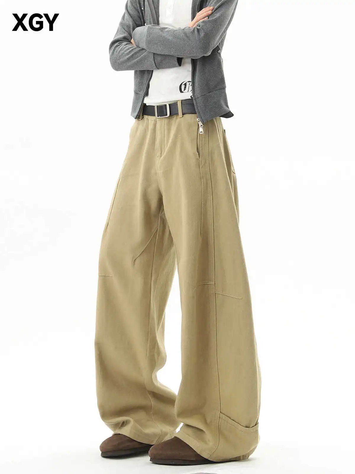 

Женские коричневые готические джинсы большого размера Y2k в стиле Харадзюку, винтажные мешковатые джинсовые брюки, японский стиль 2000-х годов, джинсы-бойфренды, летние брюки