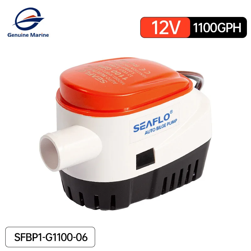 Seaflo 1100GPH Automatic Boat Bilge Pump 12V DC Auto Submersible Electric Water Pump Small Water Exhaust Pump With Float Switch