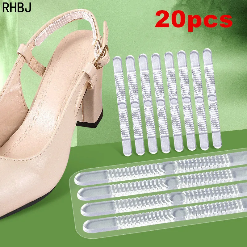 4/20pcs Water Grain Fine Strip AdhesivePatch High Heels Anti Wear Adhesive Patch Shock Absorption Pain Relief Foot Care Tools