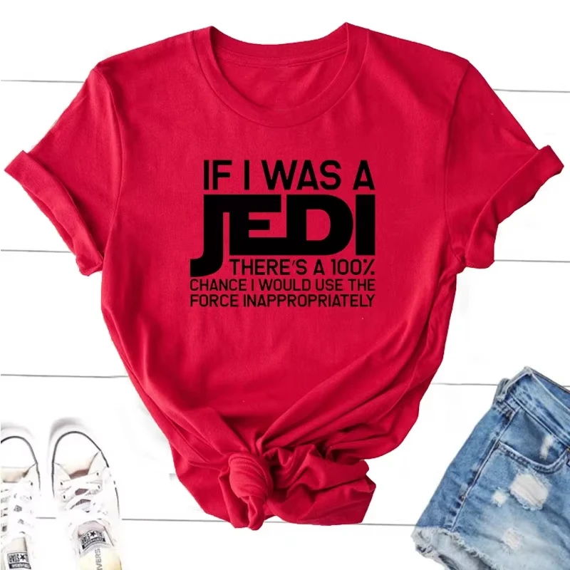 إذا كنت جيدي طباعة تي شيرت القطن قصير الأكمام Harajuku فيلم التلفزيون تي شيرت للنساء الجولة الرقبة تيز للجنسين ملابس الشارع الشهير