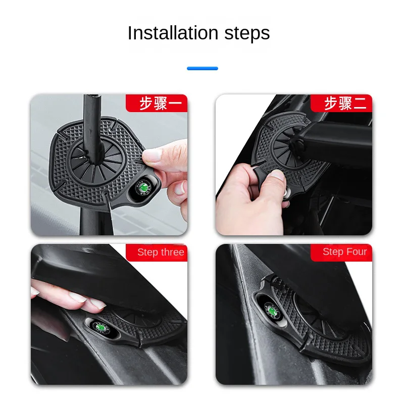 Night light car wiper hole protective cover dust cover suitable for Skoda Octavia Fabia Kamiq Kapoq Kodiaq Rapid SCALA Superb