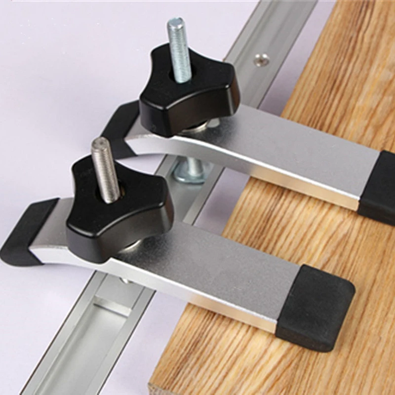 T-Track Hold Down Clamps T-Track Hold Down Clamp Aluminum For Drill Presses, CNC, Table Saws, Jigs, Panels, Vertical