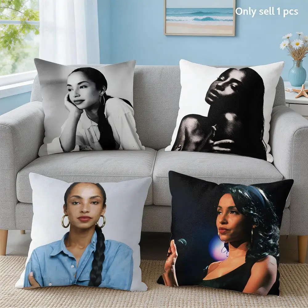 Popular Singer S-sade Cushion Cover Soft Short Plush Throw Pillow Cover Hidden Zipper Cutecore Sofa Bedroom Home Decor