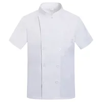 Catering cocina camisa blanca restaurante cocina Chef camiseta panadero uniforme de trabajo camarero ropa de Hotel chaqueta de cocinero monos de cafetería