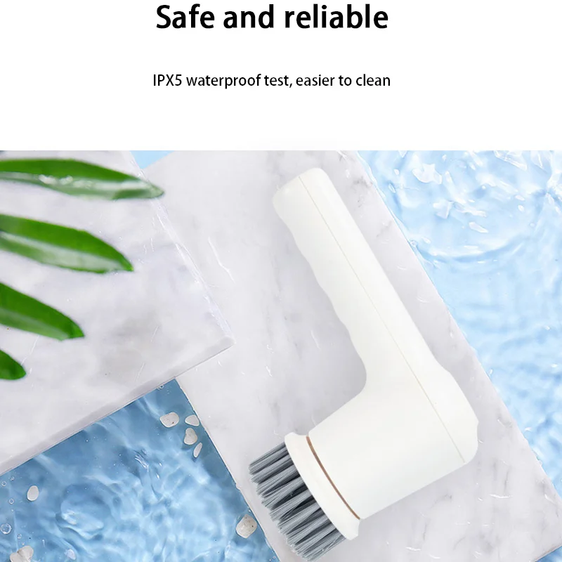 Xiaomi Handheld Electric Cleaning Brush Usb Charging Kitchen Bathroom Household Dishwashing Multifunctional Rotary Scrubber
