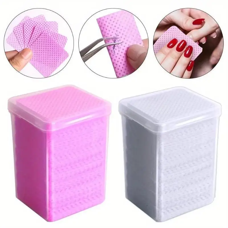 200 Stück Professionelle fusselfreie Nageltücher, Wimpernverlängerungs-Klebertücher, Nagellackentfernungstücher für den Salongebrauch – Detail 1