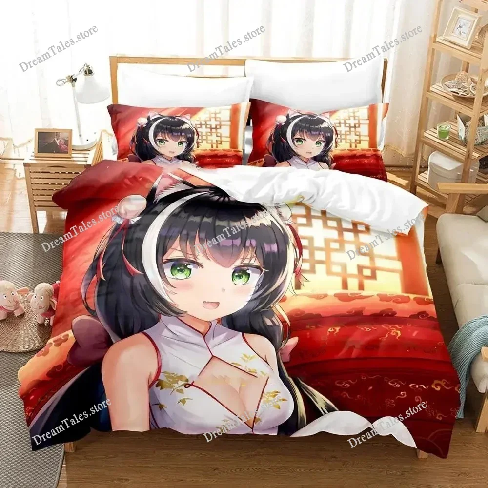 Anime Princess Connect ReDive Bedding Set Boys Girls Twin Queen Size Duvet Cover Pillowcase Bed Kids Adult Home Textileextile741