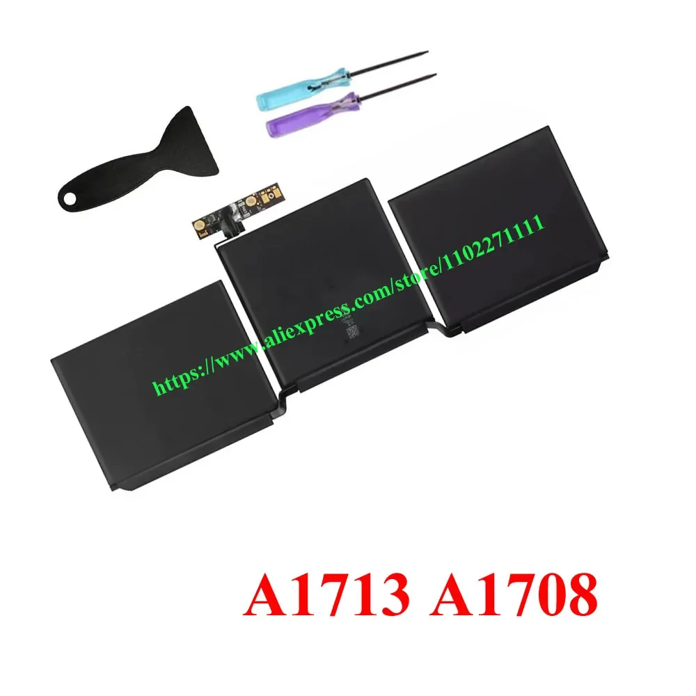 

A1713 Laptop Battery For Apple MacBook Pro 13" 13.3 inch A1708 2016 2017 EMC 2978 3164 020-00946 MLL42LL